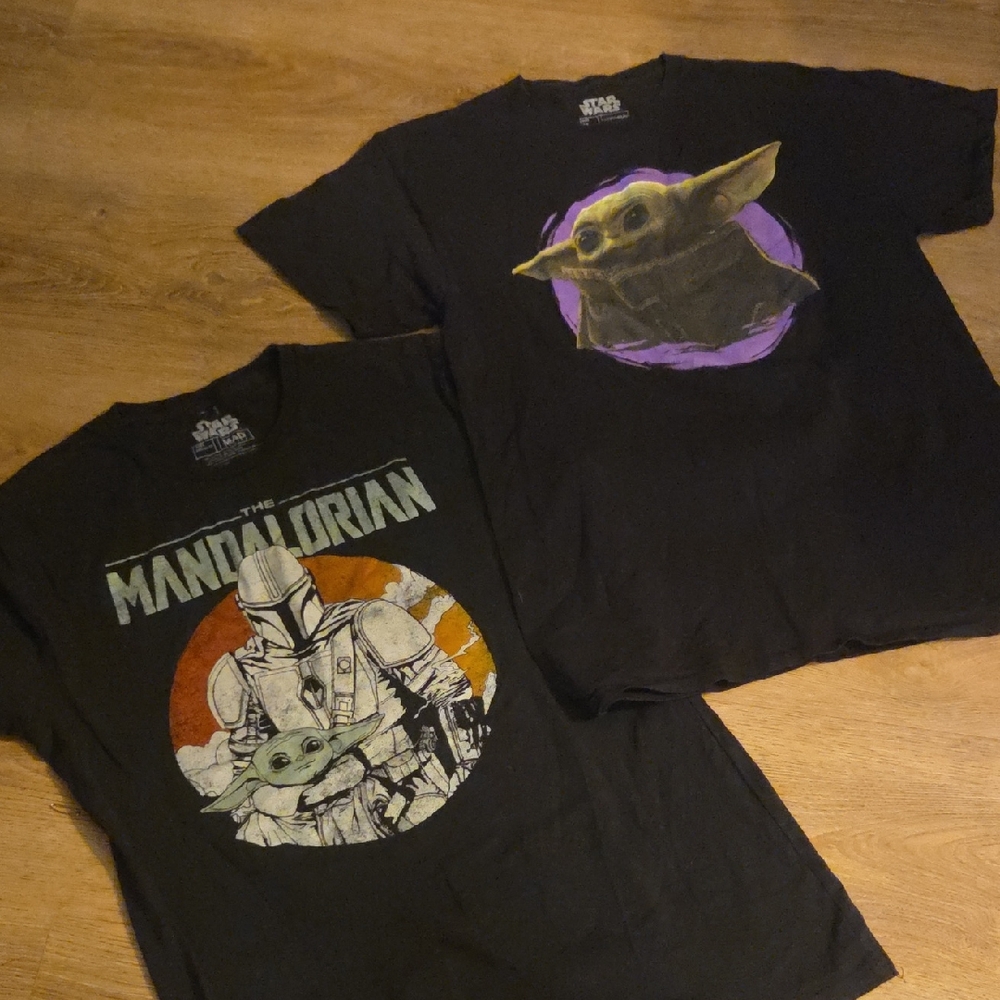 Star Wars' Black 'The Mandalorian' & Grogu Graphic T-Shirts